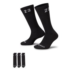 Air Jordan Essentials Crew Socks (3 Pairs) Black