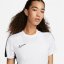 Nike Dri-FIT Academy Short-Sleeve Football Top Womens White