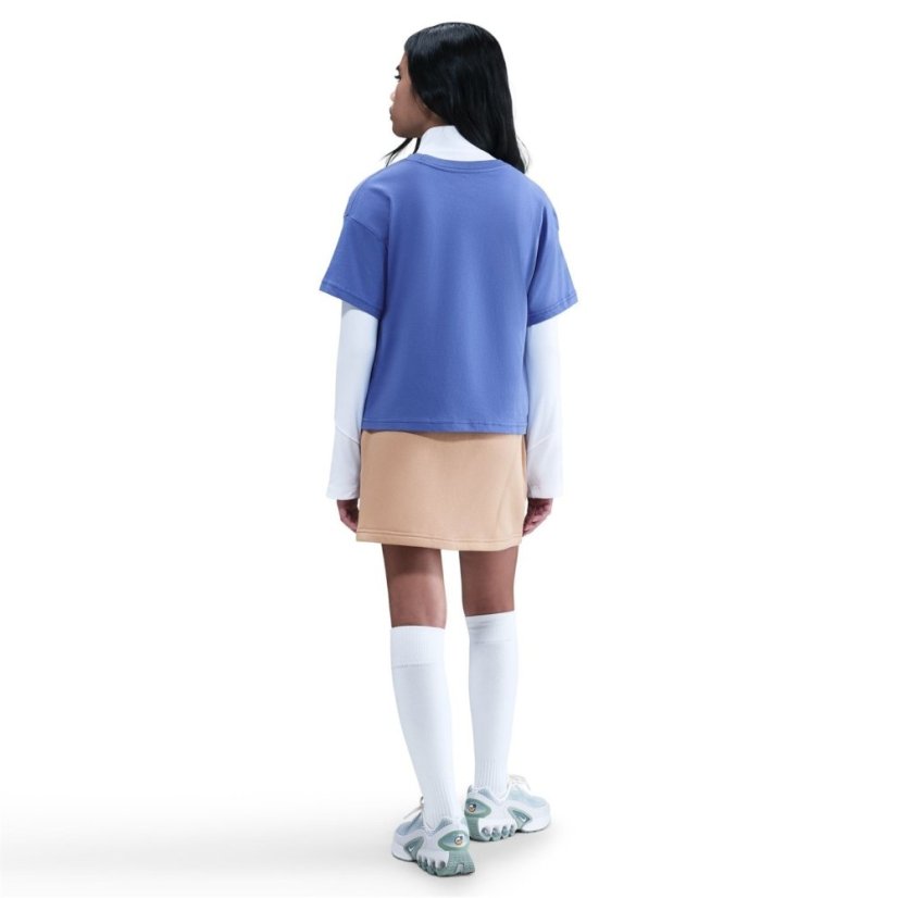 Nike Sportswear Big Kids' (Girls') T-Shirt Blue