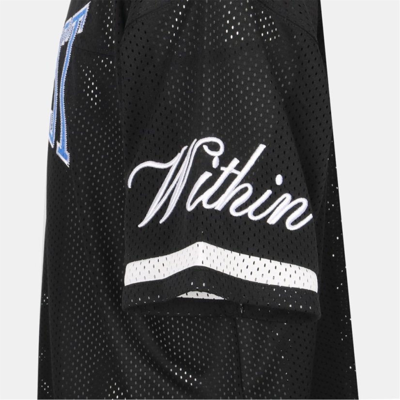 Everlast Men's BBall Top Oversized Fit Short Sleeve Performance T-Shirt Black