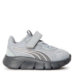 Puma Unisex Kids' Flexfocus Modn Low-Top Trainers Grey/Silver