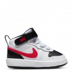 Nike Court Borough Mid 2 Baby/Toddler Shoe White/Blk/red