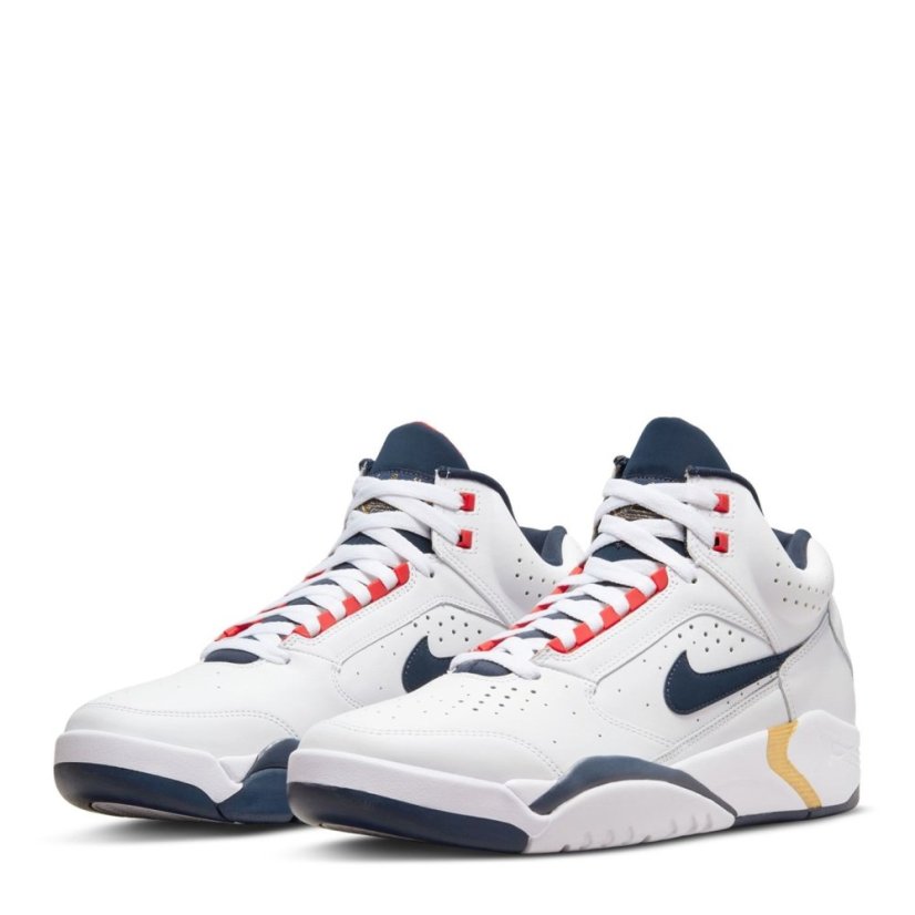 NIKE Air Flight Lite Mid Olympic Sneakers White/Midnight