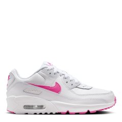 Nike Air Max 90 Trainers Juniors White/Pink