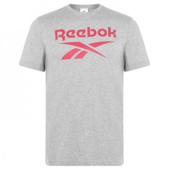 Reebok Boys Elements Graphic T-Shirt Grey