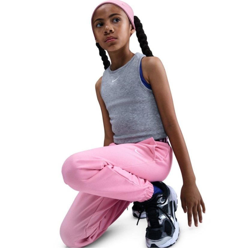 Nike Pro Dri-FIT Jogging Bottoms Juniors Pink