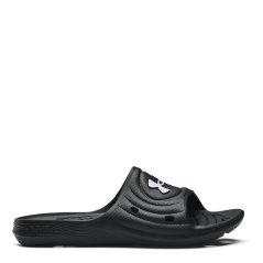 Under Armour Locker IV Slides Junior Boys Blk/Wht