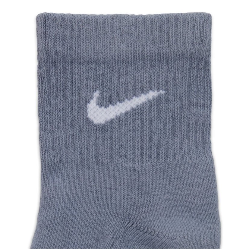 Nike Everyday Plus Cushioned Training Ankle Socks (3 Pairs) Blue/White