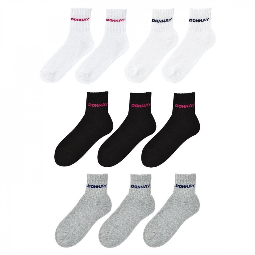 Donnay 10 Pack Quarter Socks Childrens Multi Asst