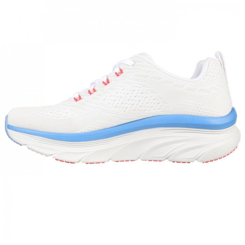 Skechers S LOGO ENGINEERED MESH LACE-UP W White/Pink/Blue