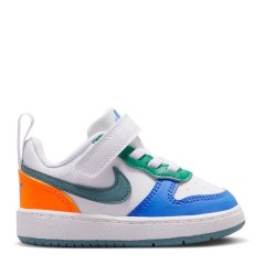 Nike Court Borough Low 2 Baby/Toddler Shoe White/Blu/Ora