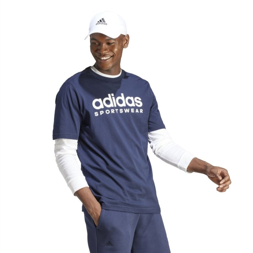 adidas Graphic Logo pánske tričko Navy SPW