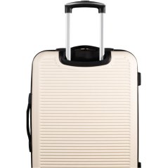 Pierre Cardin Harley Ultra Strong Suitcase Hard Shell Luggage Cream