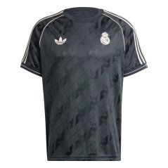 adidas Real Ls Jsy Football Shirt Mens Dark Grey