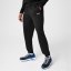 Slazenger Cuffed Fleece Jogging Bottoms Mens Black