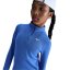 Nike Older Girls DRI-FIT Long Sleeve Half Zip Blue