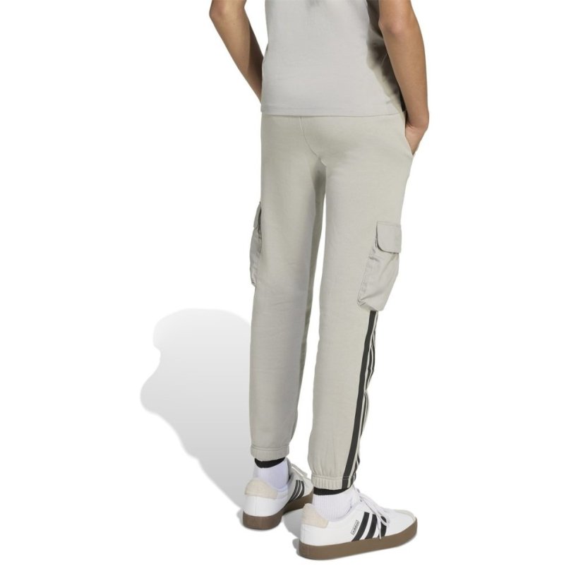 adidas Utility Fleece Cargo Joggers Juniors Grey/Coral