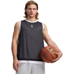 Under Armour Men's Hoops Performance Basketball Jersey Black/White