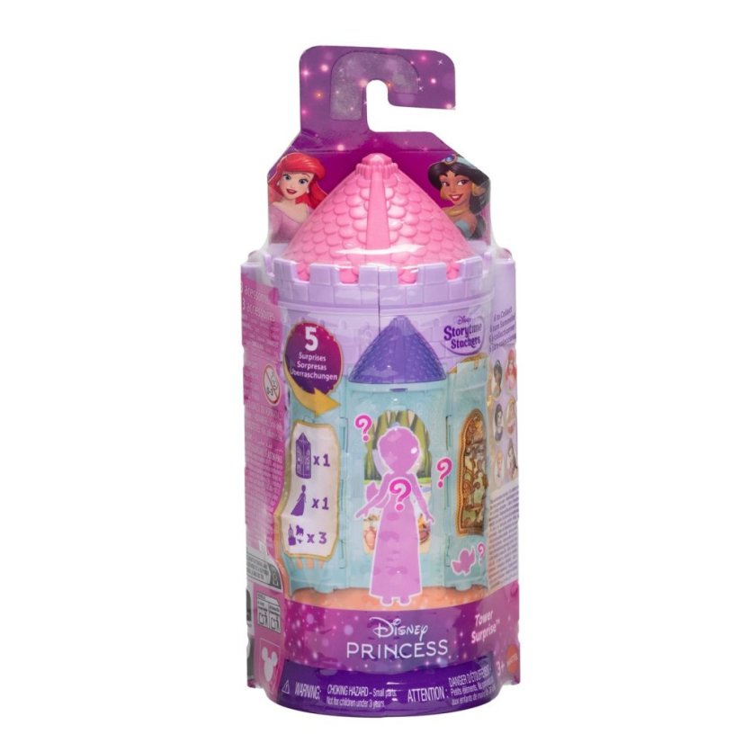 Disney Mattel Disney Princess Tower Surprise Small Dolls & Stacking Playset (Asst) Multi