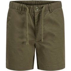 Jack and Jones Kids' Stretch Woven Tracksuit Shorts Olive Night
