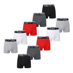 Lee Cooper Cooper Mens 10-Pack Hipster Trunks Dark Asst