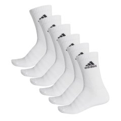 adidas Cushioned Crew Socks 6 Pack Womens White