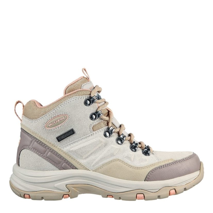 Skechers High Top Lace Up Hiker Trail Trekking Boots Womens Natural
