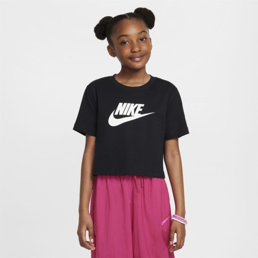 Nike Kids' Crop Top Black/White