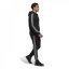 adidas 3S Fleece Tracksuit Mens Black/Grey