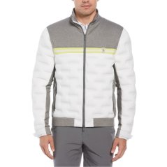 Original Penguin Men's Golf Insulated Performance Tennis Jacket Gray Heather