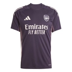 adidas Arsenal Training Shirt 2024 2025 Adults Aurora Black