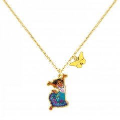 Disney Encanto Gold Mirabel and Butterfly Charm Necklace Gold