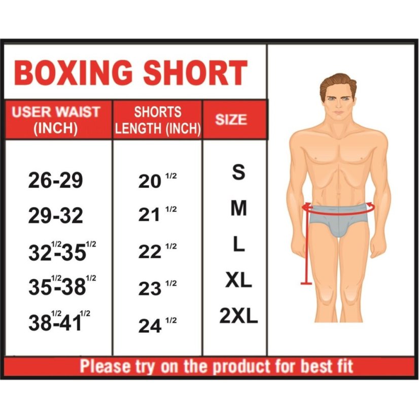 Lonsdale Boxing Shorts Black/White