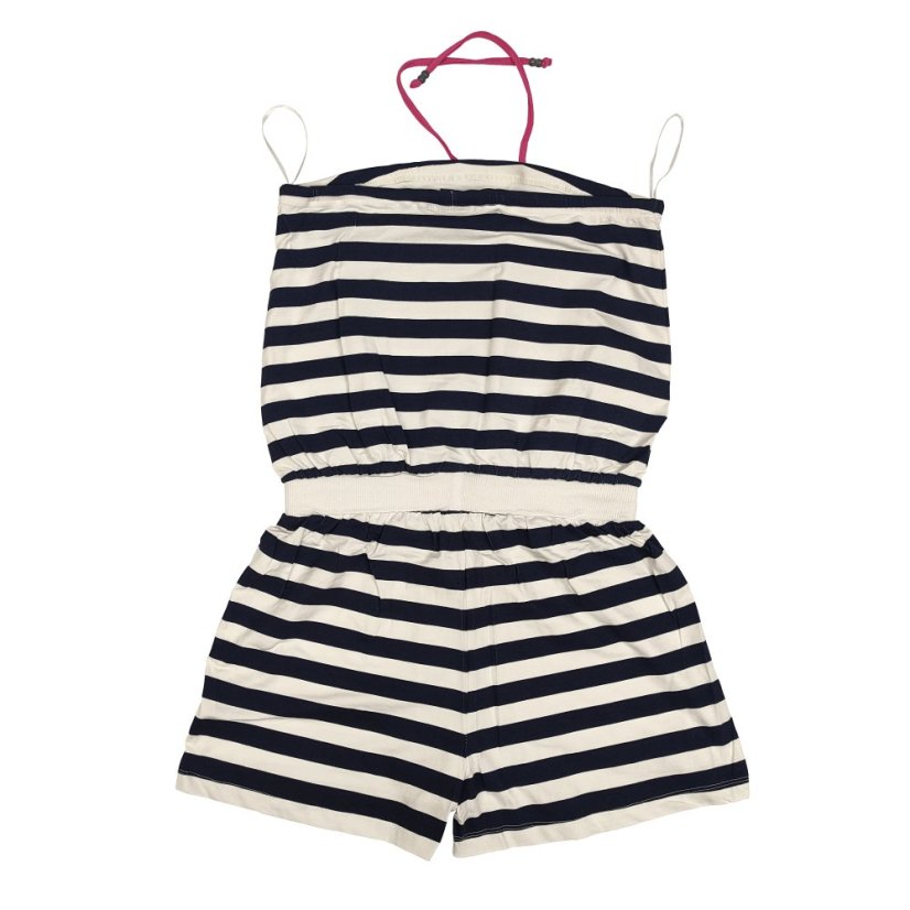 Miss Fiori Playsuit Ladies Navy/White