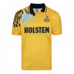 Score Draw Tottenham Hotspur Retro Away Shirt 92 Adults Yellow