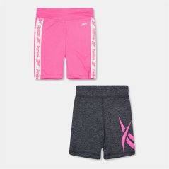 Reebok Kids' Jersey Jogger Shorts Sugar Plum