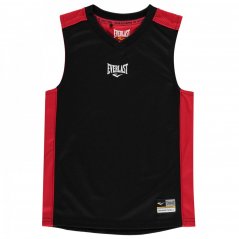 Everlast Basketball Jersey Junior Boys Black/Red