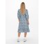 Only Women's Olivia Wrap Dress Blue Fog