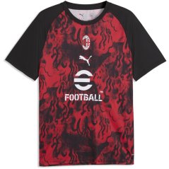 Puma Mens AC Milan Short Sleeve T-Shirt 2025 2026 Red/Black