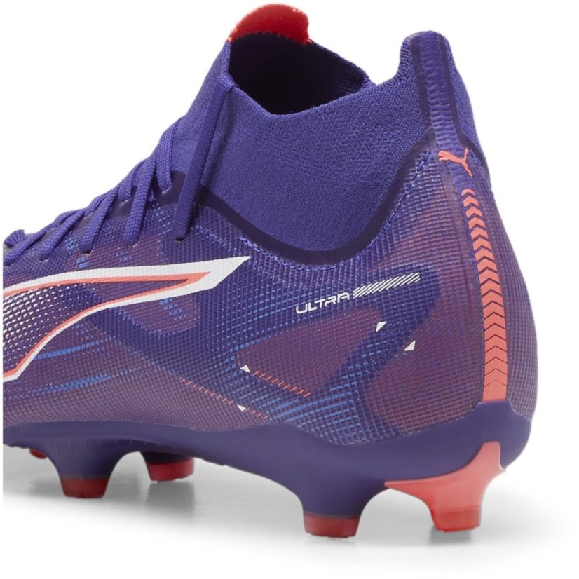 Puma Ultra 5 Match Womens Firm Ground Football Boots Purple/Wht/Org