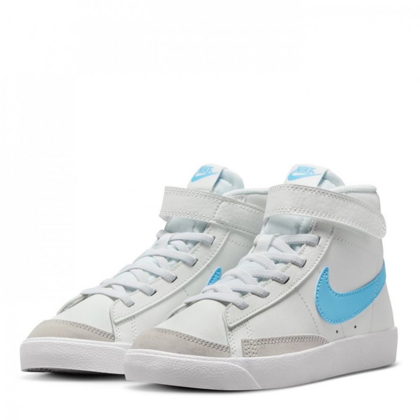 Nike Blazer Mid '77 Little Kids' Shoes White/Blue