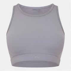 USA Pro Pro Core Racer Back Sports Bra Ladies Silver Bullet