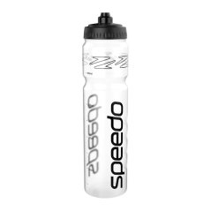 Speedo 1LTR Water Bottle Clear/Black
