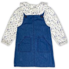 Miso Kids' Pinafore Dress Blue