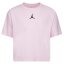 Air Jordan Jumpman Cropped T-Shirt Junior Girls Pink/Blk SL