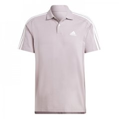 adidas Mens Cotton 3-Stripes Polo Shirt Preloved Fig