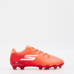 Skechers SKX 1 Junior Astro Turf Football Boots Red/Gold