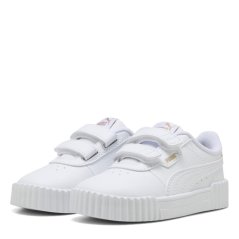 Puma Carina 3 Infants White/Gold