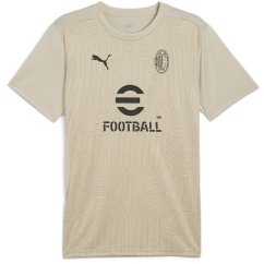 Puma AC Milan Pre Match Shirt 2024 2025 Adults Beige