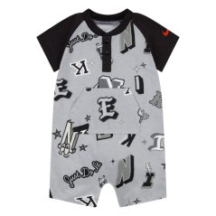 Nike Kids' Next Gen All Over Print Tee Roma Onesies Smoke Grey